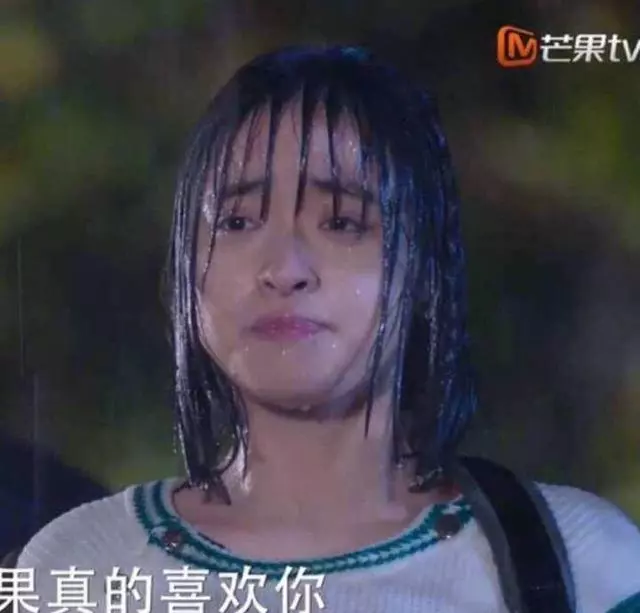淋了個雨沈月就被打回原形,面對質疑,她發微博力證自己的初戀臉