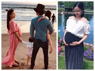王力宏為3胎兒子休假2月,陪老婆海邊養胎,李靚蕾超大孕肚曝光!