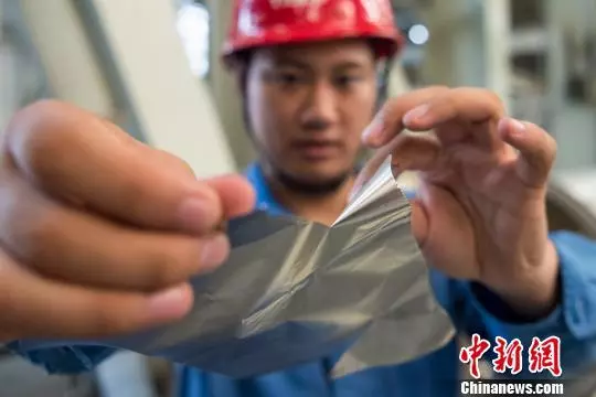 中國最薄不鏽鋼問世:厚度僅0.02毫米