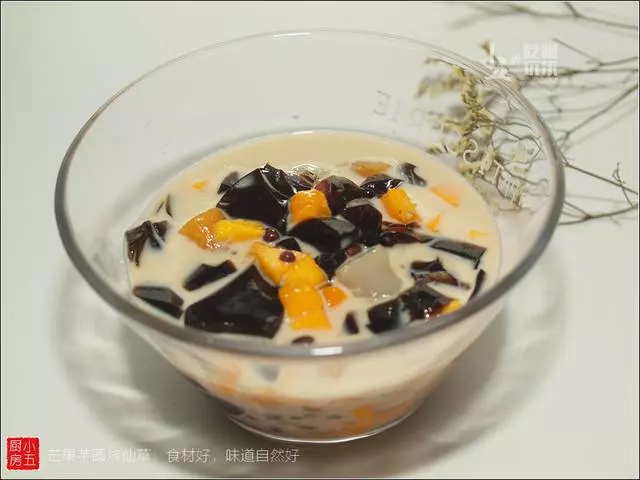 芒果芋圓燒仙草:食材好,味道自然好