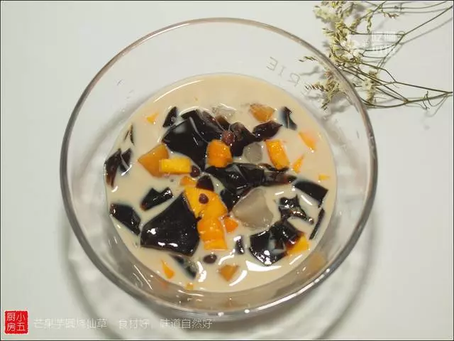 芒果芋圓燒仙草:食材好,味道自然好