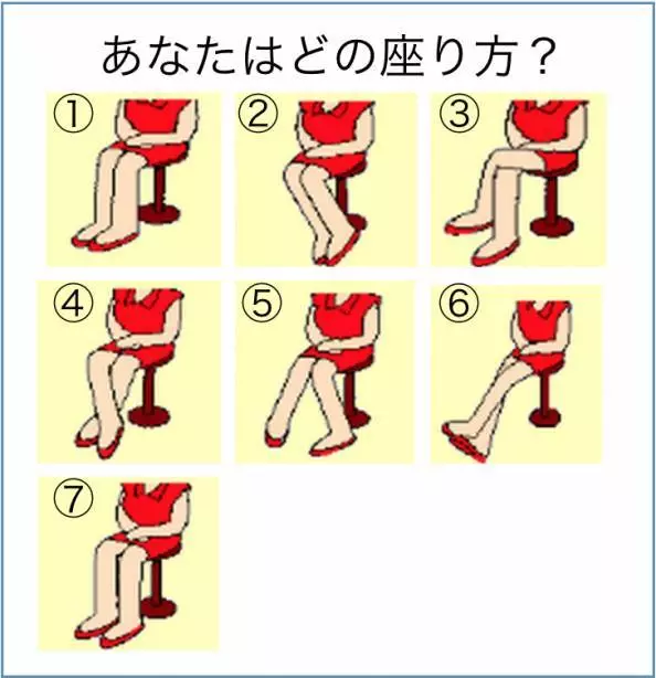 日本最紅的心理測試,從坐姿看出你的性格!