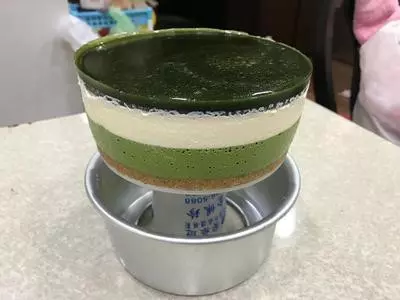蛋糕製作:抹茶凍乳酪蛋糕(6吋、免烤箱)