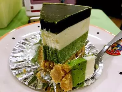 蛋糕製作:抹茶凍乳酪蛋糕(6吋、免烤箱)
