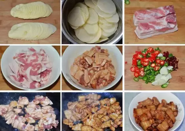 土豆最惹味的家常做法——五花肉土豆片