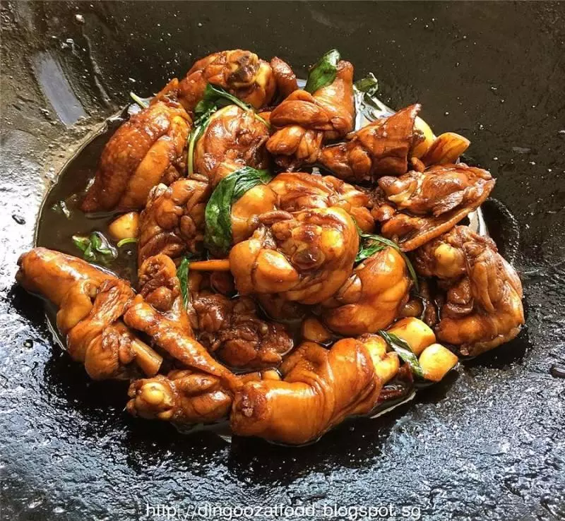 Wok Style Three Cup Chicken 三杯雞食譜