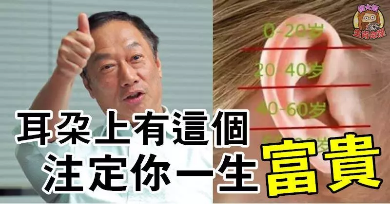 看一個人是否聰明,只要看一下耳朵, 快看你耳朵上有沒有?