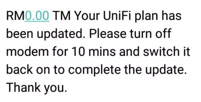 TM Unifi/Streamyx用戶即日起獲網速升級!需關閉Modem 10分鐘才能順利升級!