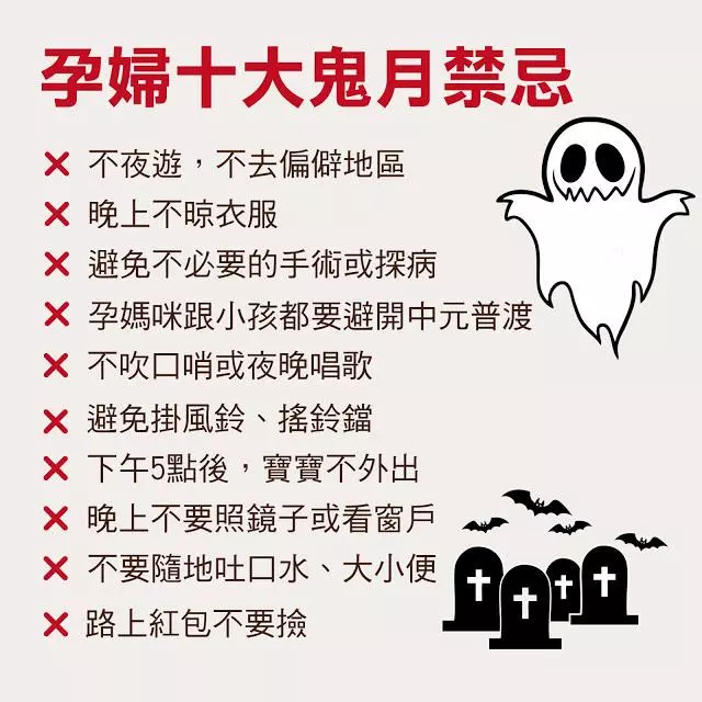 好兄弟不要來!孕期更應注意的鬼節禁忌!
