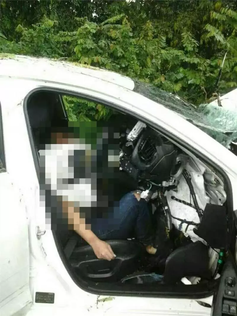 死亡車禍 !安全氣囊保不住性命 華青撞樹當場夾斃