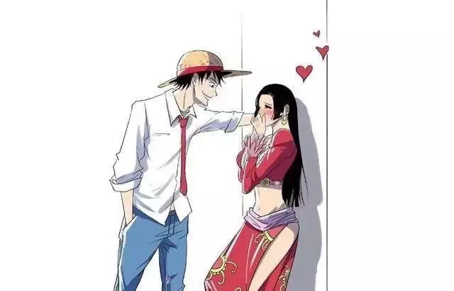 《海賊王》主角人物「壁咚圖」:路飛女帝絕配,山治索隆在玩什麼......