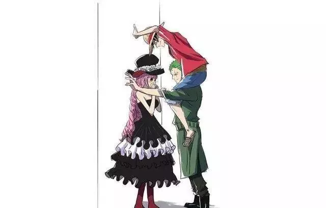 《海賊王》主角人物「壁咚圖」:路飛女帝絕配,山治索隆在玩什麼......