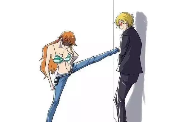 《海賊王》主角人物「壁咚圖」:路飛女帝絕配,山治索隆在玩什麼......