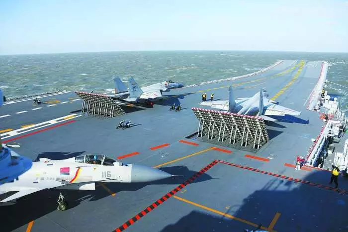 各國航母艦載人員規模:美國6000人,俄2000人,中國遼寧艦是多少 !