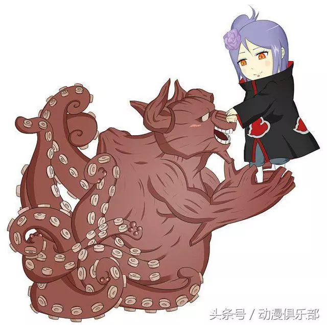 火影忍者:當曉組織成為人柱力後,小南八尾最有愛,九尾有點慌!
