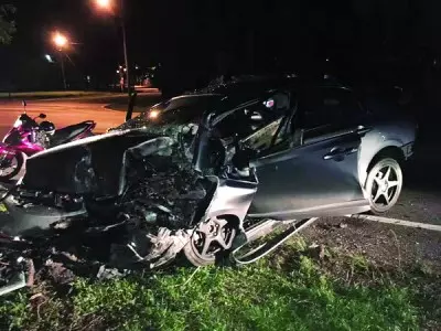 轎車失控撞大樹送院 華商搶救不果逝世
