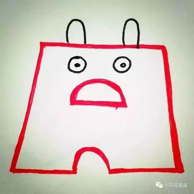 學個字母畫個畫:A與B簡筆畫