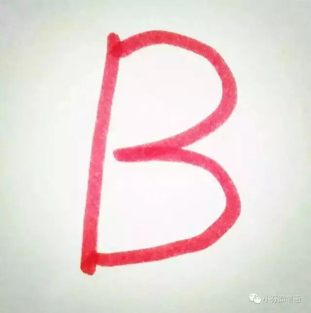 學個字母畫個畫:A與B簡筆畫