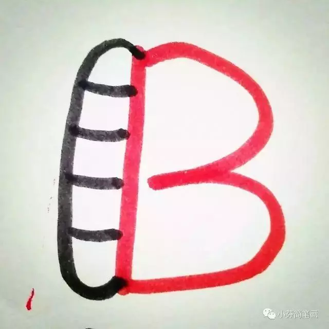 學個字母畫個畫:A與B簡筆畫