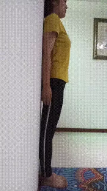 減肥,塑型,體態,一招搞定,給我3分鐘告訴你靠牆站的所有精髓