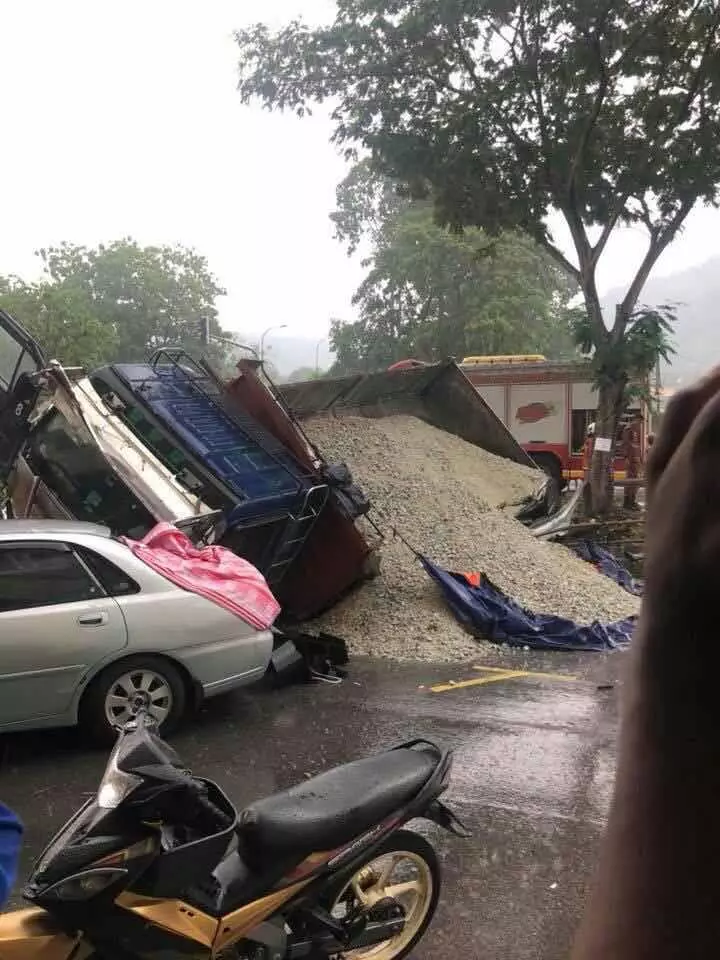 疑煞車器失靈 羅厘險壓斃轎車司機