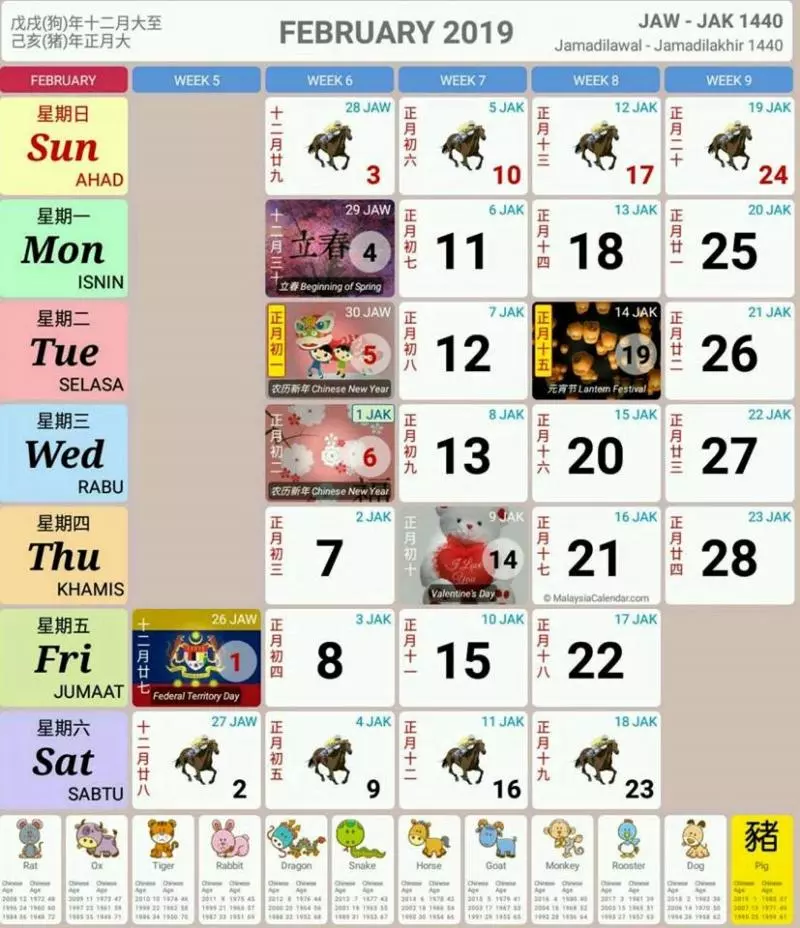 大馬政府正式公布2019完整公共假期時間表!可以Plan明年的旅程了!
