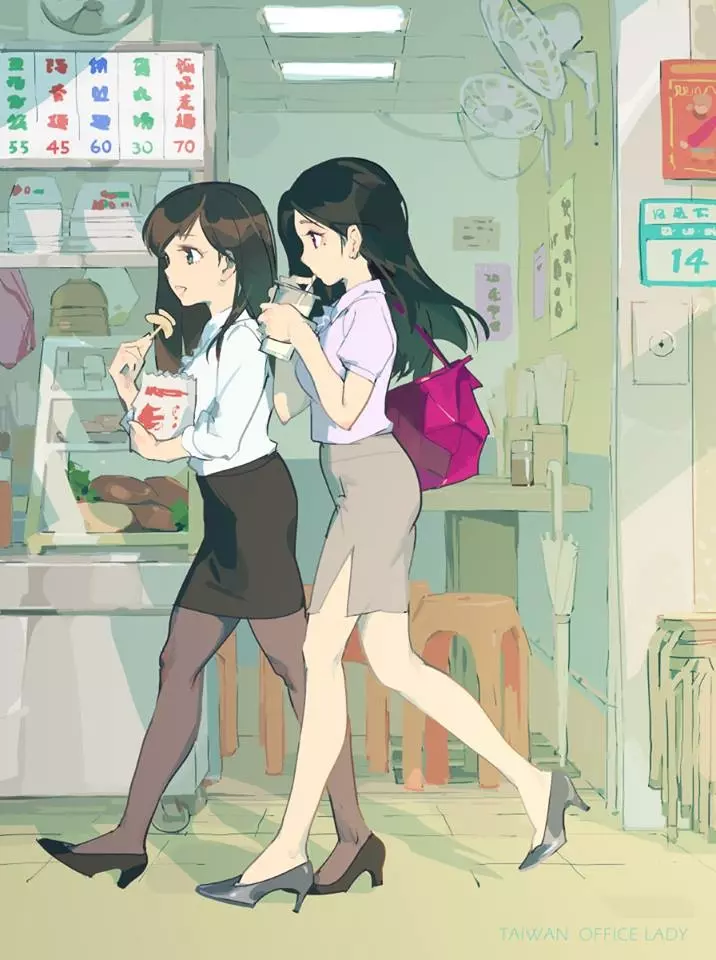 這個臺灣插畫師畫出7張「只有臺灣OL才懂的」日常 超唯美的...