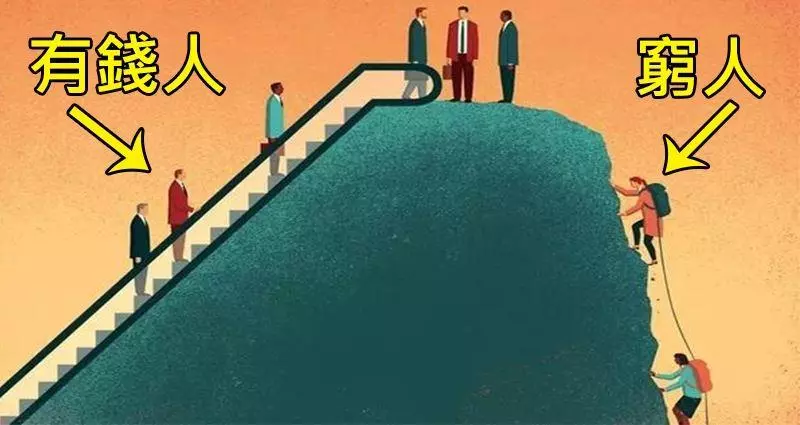 7張「一秒就能說完人生」的超寫實諷刺漫畫,#2 證明人的起跑點真的不是公平的!