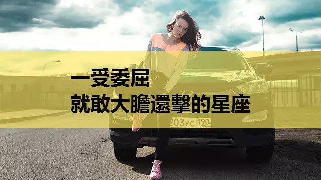一受委屈,就敢大膽還擊的星座
