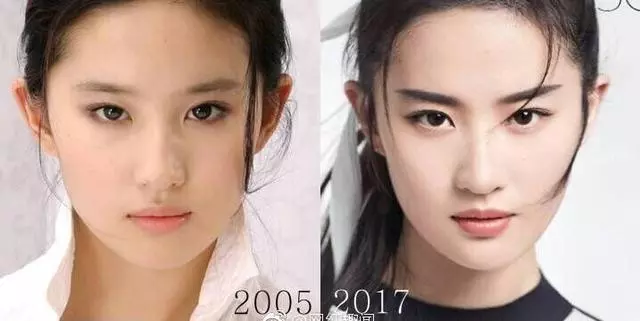【不可能啊~】網友把劉亦菲13年前的臉和現在拼在一起,太神奇了!