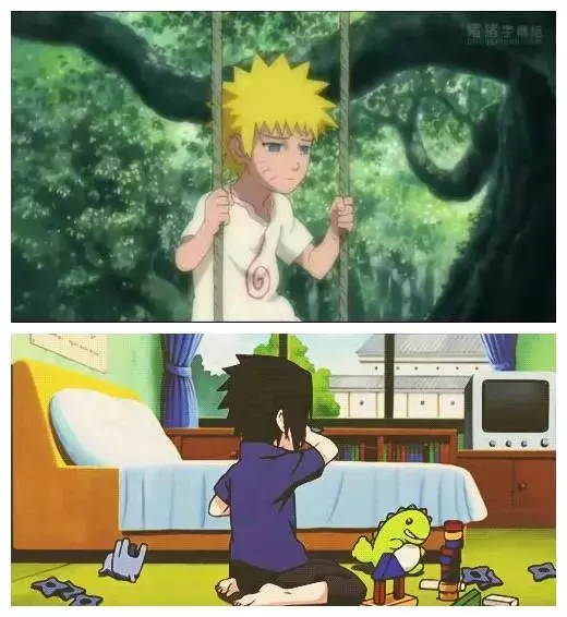火影忍者:鳴佐小時候的家境對比,這差距簡直一個天上一個地下!