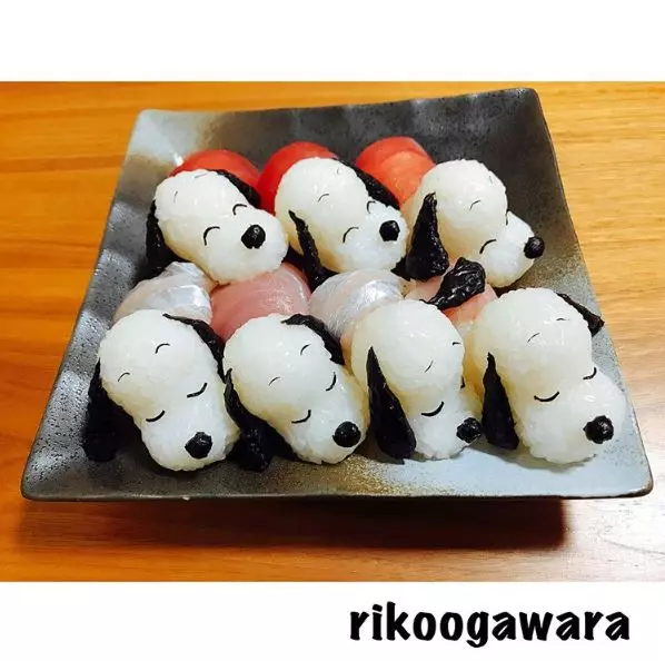 日本媽媽「每一道料理都是史努比」超狂,裹上「豆皮棉被」秒變豆皮壽司...小孩天天搶吃飯!