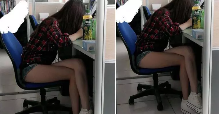 出賣正妹同事…夏天的福利！沒想到本人現身 「正面」無法淡定！