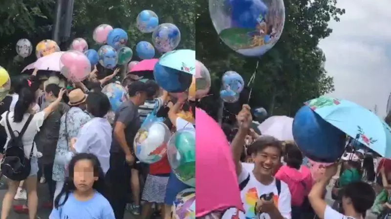 迪士尼賣氣球「7秒被掃空」沒人付錢! 官方查辦「中國網友反彈」:很合理啊 -