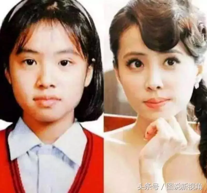 國內女明星上演了「女大十八變」,小時候丑,長大後迷人!