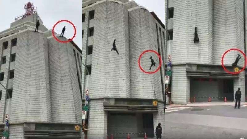 特勤警垂降訓練突下墜! 摔遮雨棚墜地送醫