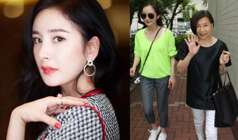 看看楊穎的婆婆,再看看楊冪的婆婆,兩人在家的地位一目了然!