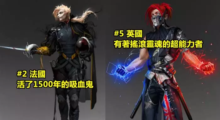 這個插畫家把「10個國家都變成電玩角色」!#3 德國的帥爆了!