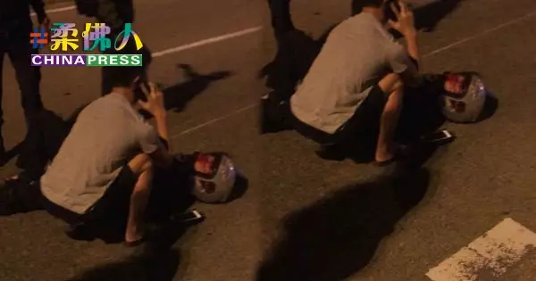 騎士遭撞倒 臉部重傷 肇事者疑撞了逃