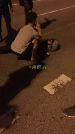 騎士遭撞倒 臉部重傷 肇事者疑撞了逃