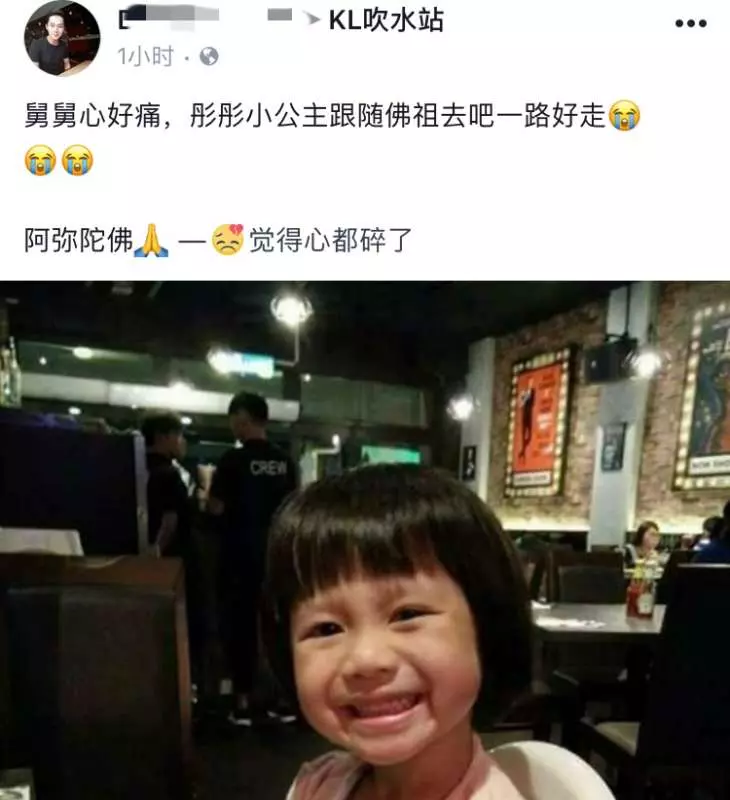 【轎車失控撞樹,一女童受重傷搶救失敗】走了R.I.P!親人發布女童視頻,網友們看了都哭了!【內有視頻】