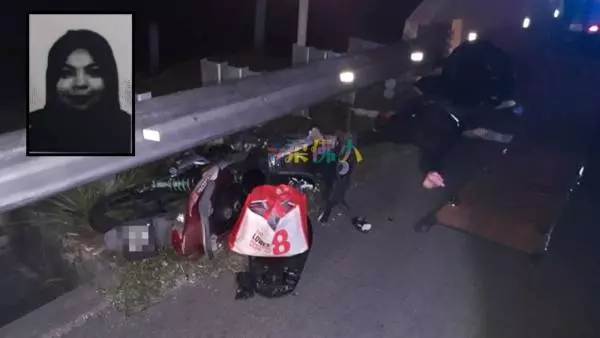 死亡車禍!撞大道緊急車道圍欄,女騎士傷重身亡