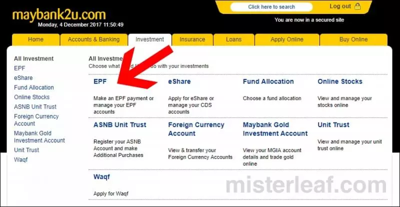 自僱人士怎樣用 Maybank2u 繳付EPF?原來只需這5個簡單步驟而已!