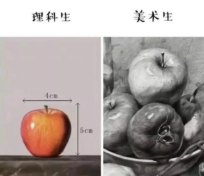 9張「理科生vs美術生」血淋淋爆笑對比。#8女學生「拍美照時的差異」...中肯到無法反駁!
