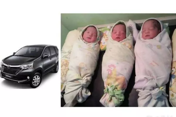 豐田Avanza車上出生 三胞胎以「Avanza」起名