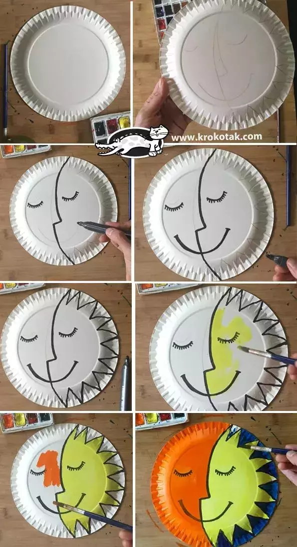 幼兒園創意紙盤手工作品,實在太有創意了!