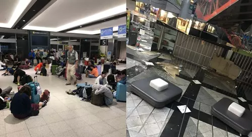 北海道強震!缺糧缺食的消息滿天飛,他們照樣賠本減價賣糧水救災.井然有序排隊買日常用品~