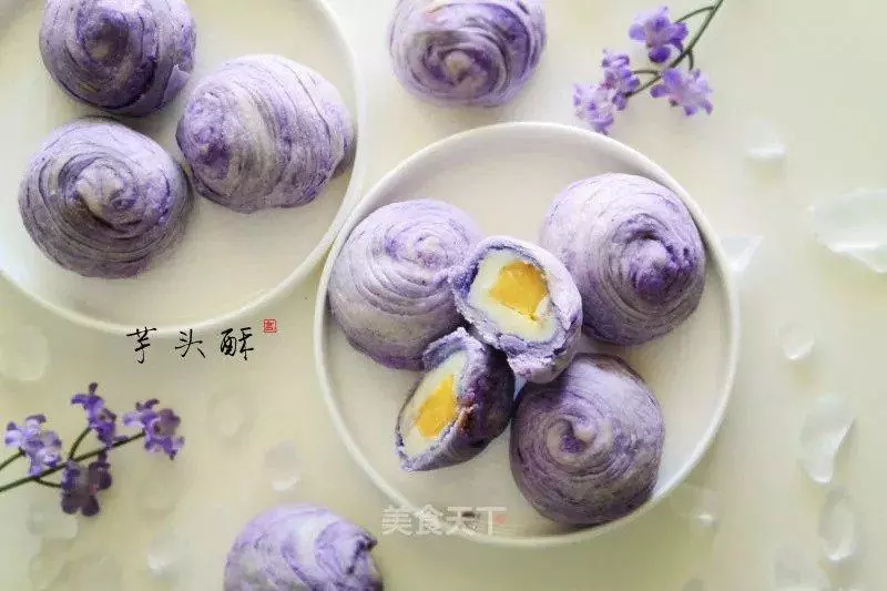 初秋和你相遇(香芋),有點淡淡的紫,淡淡的甜 ~