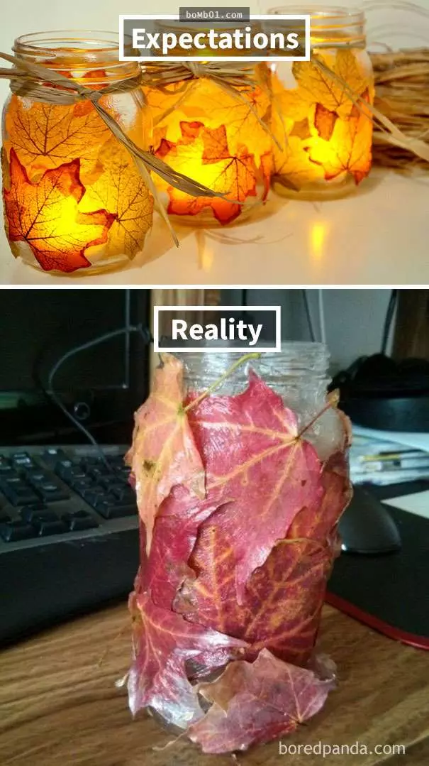 30個害大家笑到長腹肌的「理想VS現實」DIY作品!