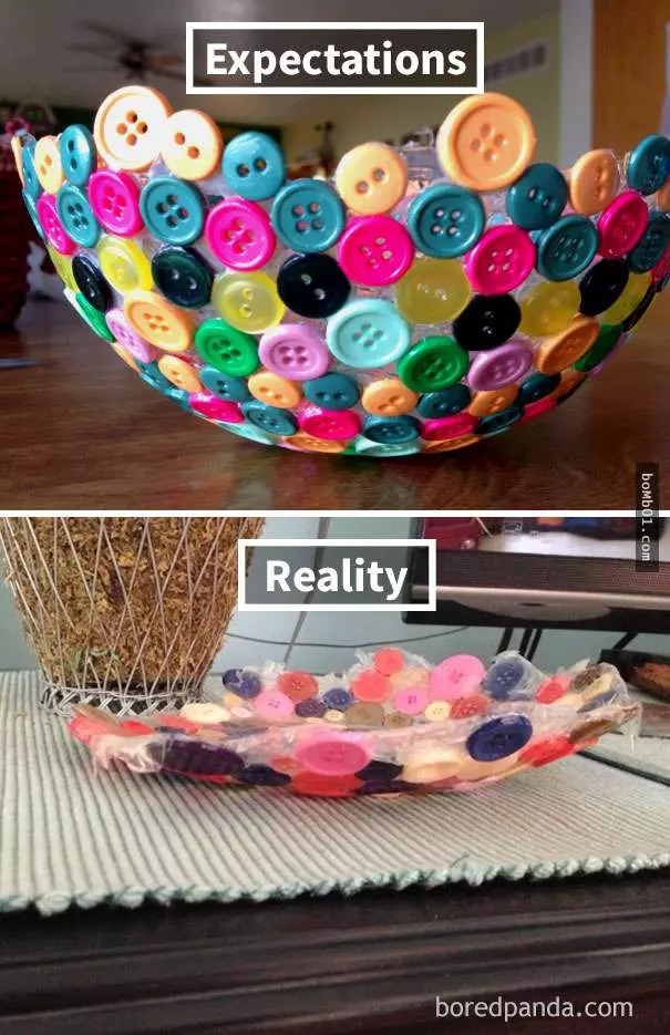 30個害大家笑到長腹肌的「理想VS現實」DIY作品!